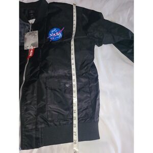 ASSTSERIES MILITARE NASA Flight Bomber Jacket Black Mens 4XL New With Tags